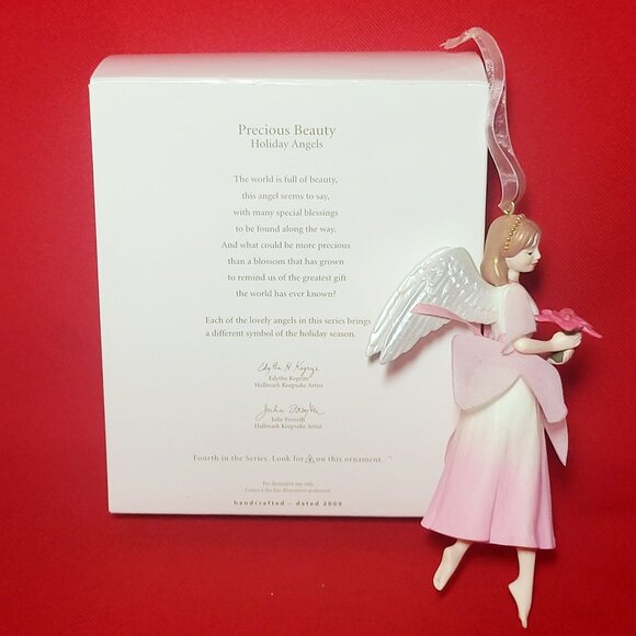 Precious Beauty Holiday Angels Christmas Ornament 2009 - Picture 3 of 12